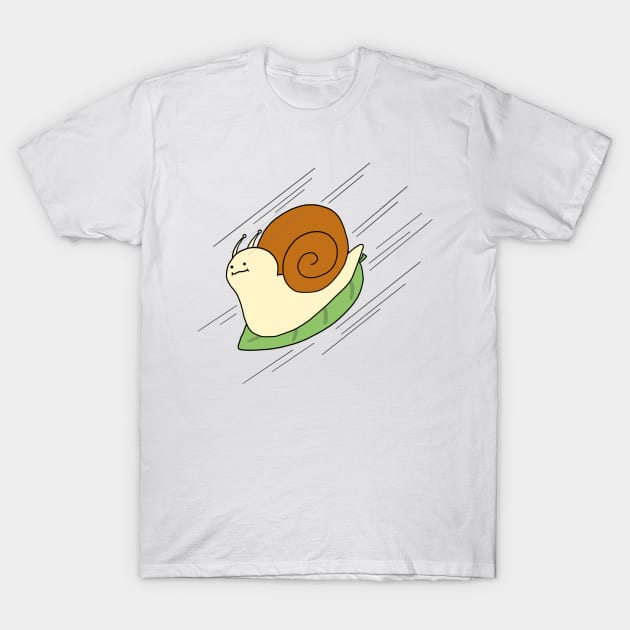 Speedy Snail T-Shirt by Marinaaa010